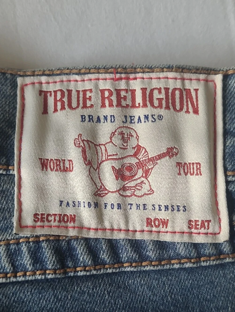 True Religion World Tour Geno Relaxed Slim Sraight Jeans 38x32. Blokecore.